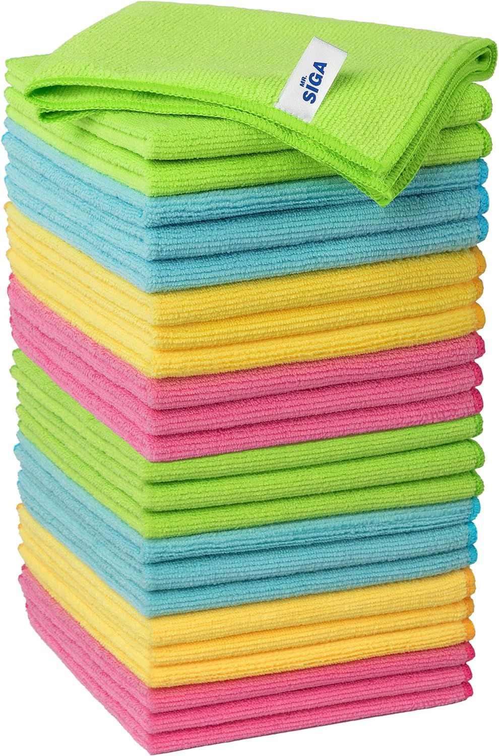ZCCS colour-coded microfibre towels — blue yellow red clinical zones Grand Cayman